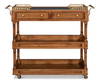 Capital Serving Cart  Fruitwood Finish, by Sarreid, 1'7" length x 4'4" width x 3'3" height thumbnail 2