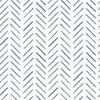 Painted Herringbone Navy Wallpaper, by York Wall, 33' length x 1'8.5" width x 0.02" depth thumbnail