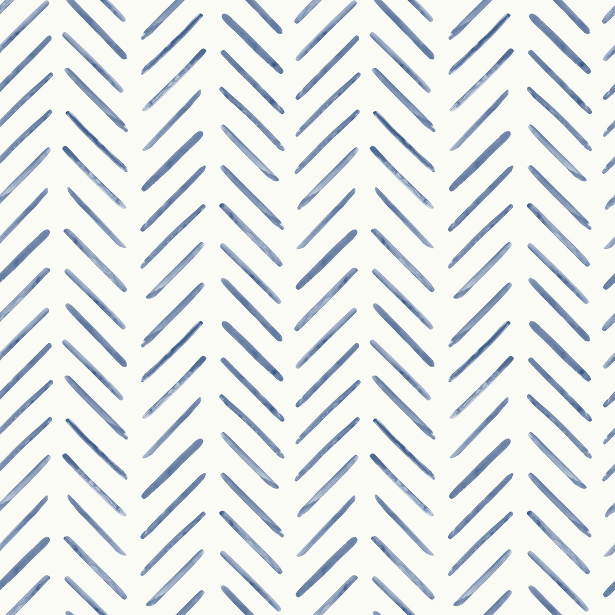 Painted Herringbone Navy Wallpaper, by York Wall, 33' length x 1'8.5" width x 0.02" depth