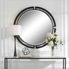 Quadrant Modern Round Mirror, by Uttermost, 45.62" width x 45.62" height x 1.75" depth thumbnail 2