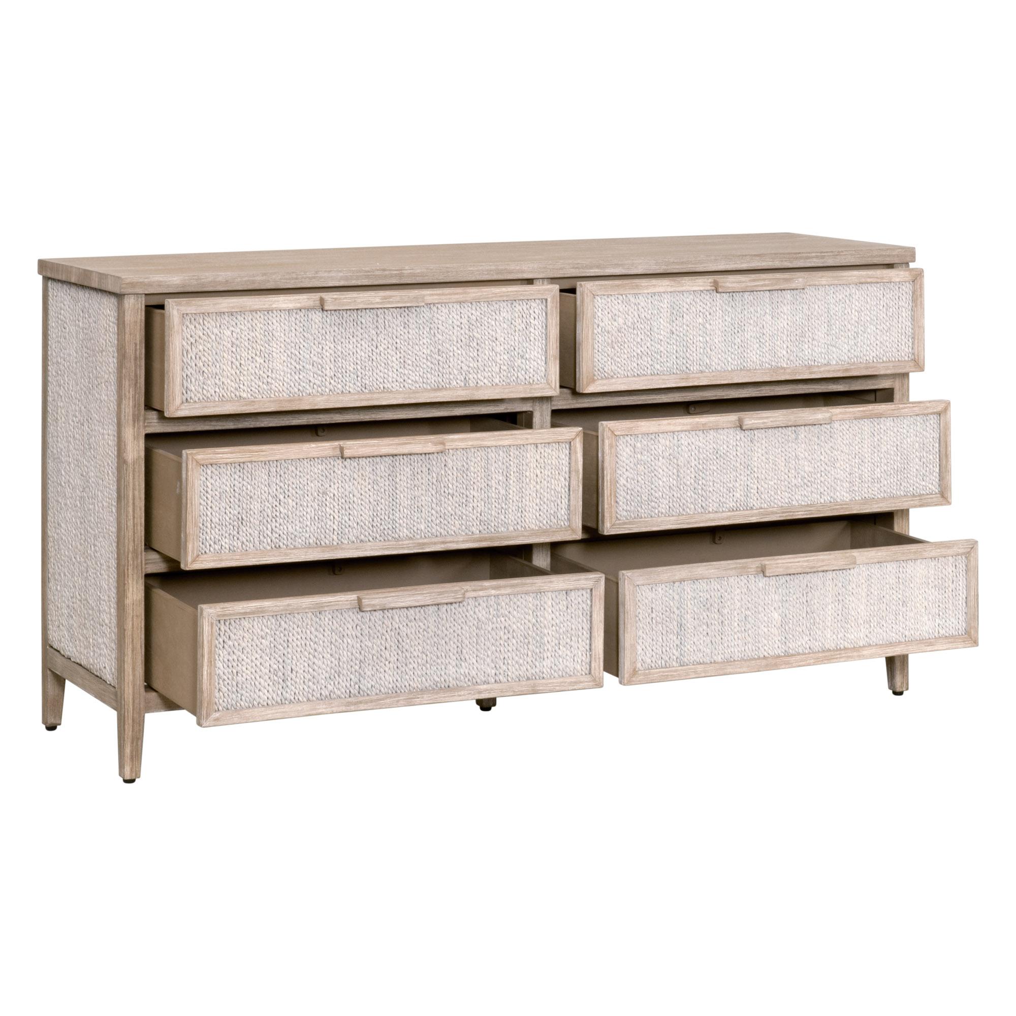 Malay 6-Drawer Double Dresser, by Essentials for Living, 67.5" width x 37" height x 20" depth View 4