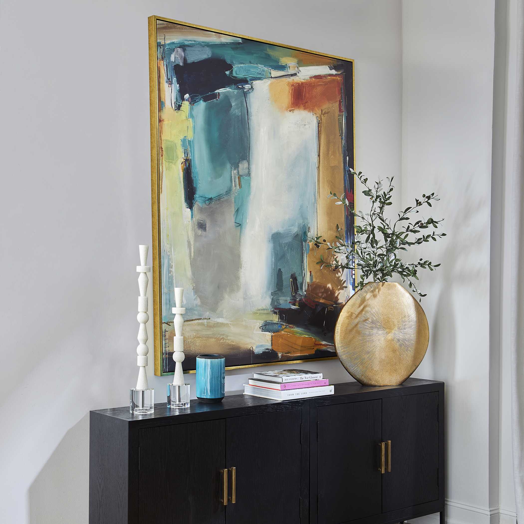 Painters High Revisited Framed Abstract Art, Painting by Uttermost, 51.5" width x 66" height x 2" depth View 4