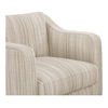 Hewitt Accent Chair Beige Stripe, by Moe's Home, 32" width x 31.5" height x 32" depth thumbnail 6