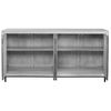 Checkerboard 4 Door Gray Cabinet 3 Checkerboard 4 Door Gray Cabinet thumbnail 3