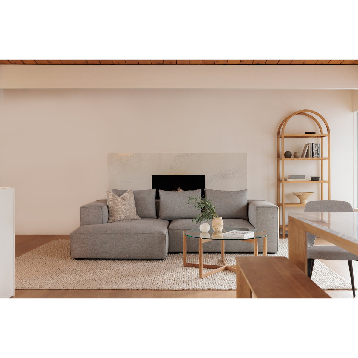 Eero Bookcase Natural, Shelving & Bookcase by Moe's Home, 30" width x 80" height x 16" depth View 8