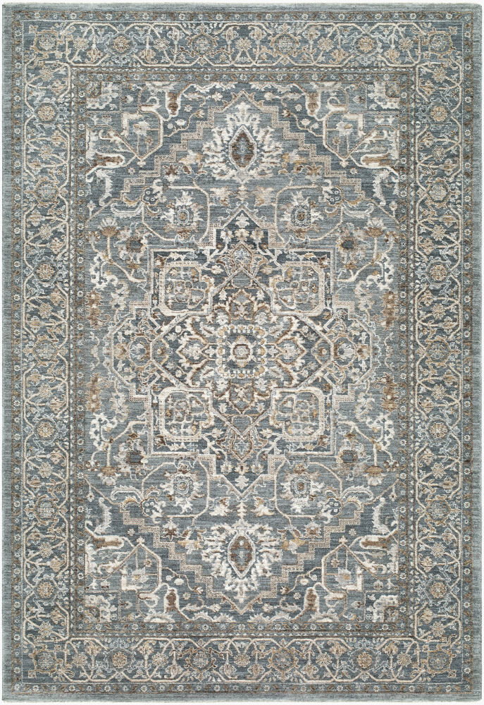 Arda Machine Woven Rug, by Surya, 7'4.58" length x 4'11.84" width