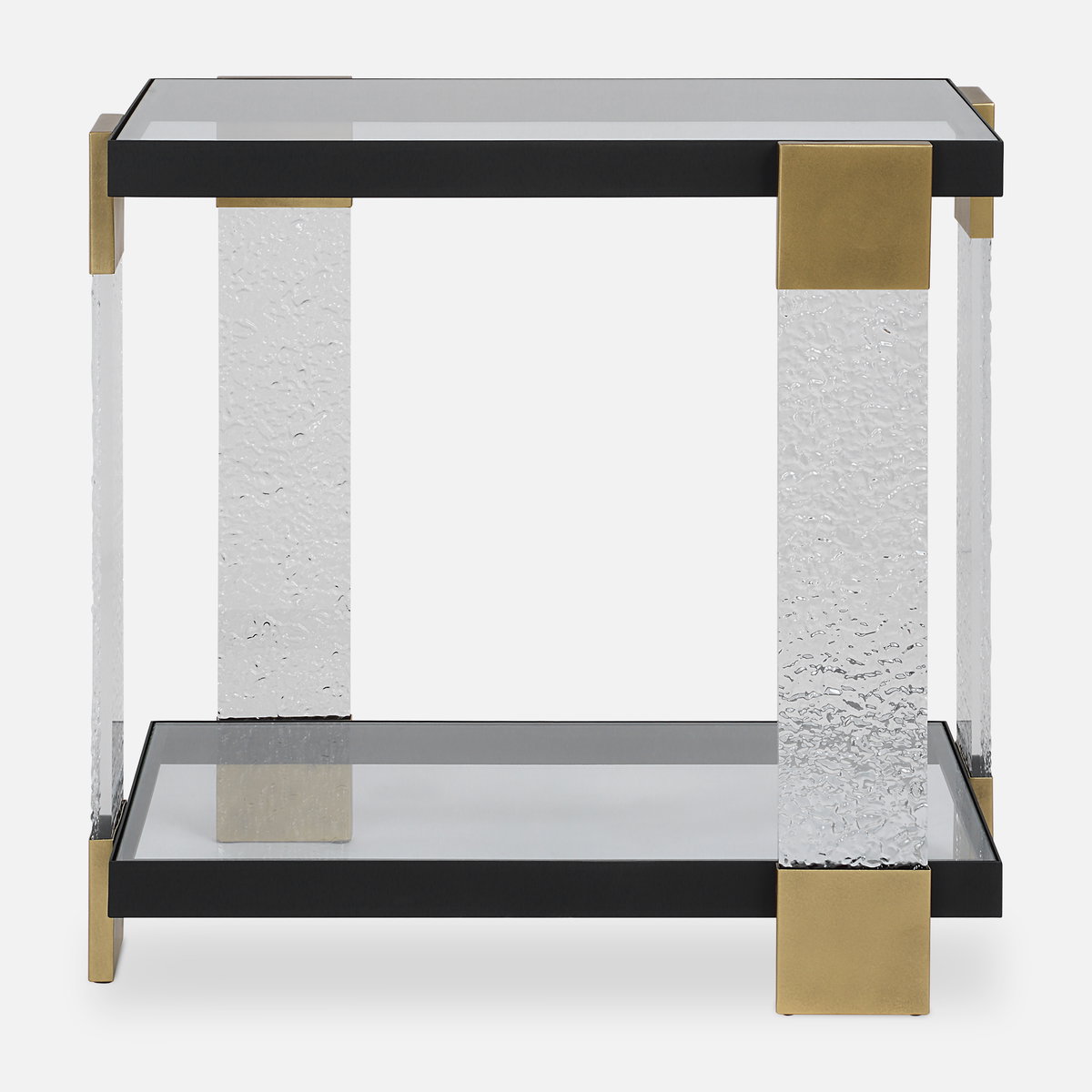Bendena Modern Side Table, Side & End Table by Uttermost, 25" width x 24" height x 15.5" depth View 1