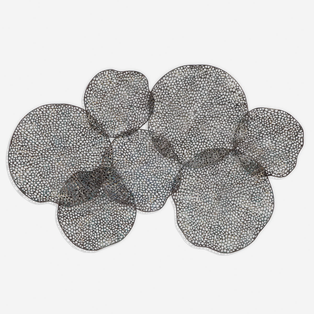 Ripley Metal Leaf Wall Art, by Uttermost, 47" width x 31" height x 3" depth View 1