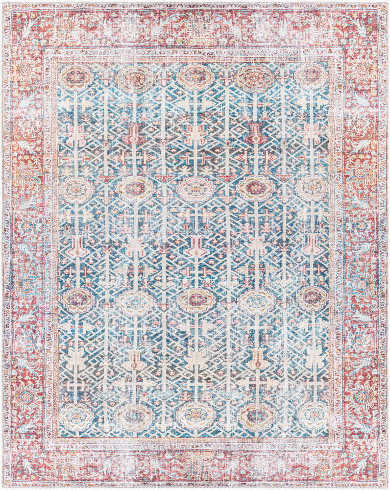 Kemer Machine Woven Rug, by Surya, 9'0.27" length x 6'6.74" width
