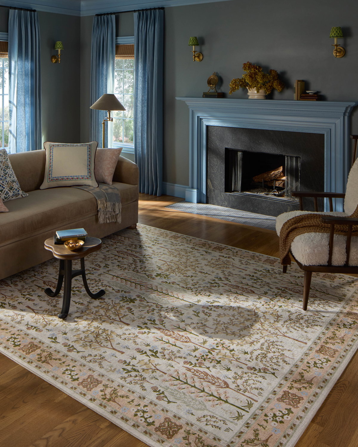 Rifle Paper Co. x Loloi Canopy Rug, 2'3" length x 3'9" width View 2