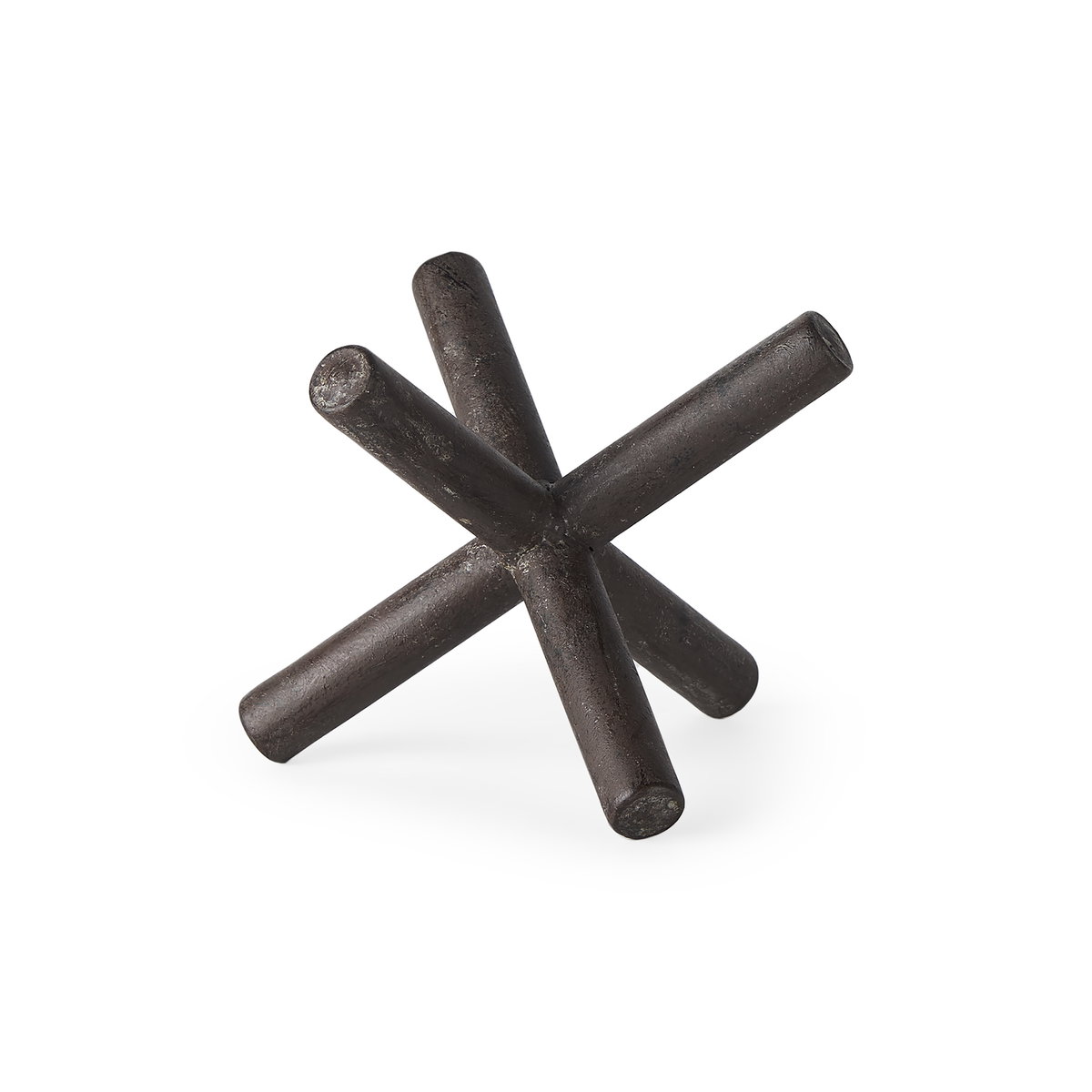Astericks III (Small) 6L x 6W Brown Metal Decor Object, Decorative Object by Mercana, 6" length x 5.51" width x 4.75" height View 1