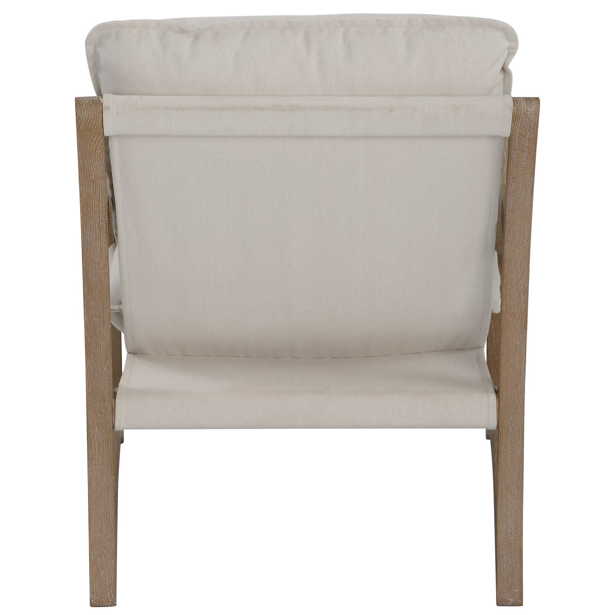 Melora Solid Oak Accent Chair large image 