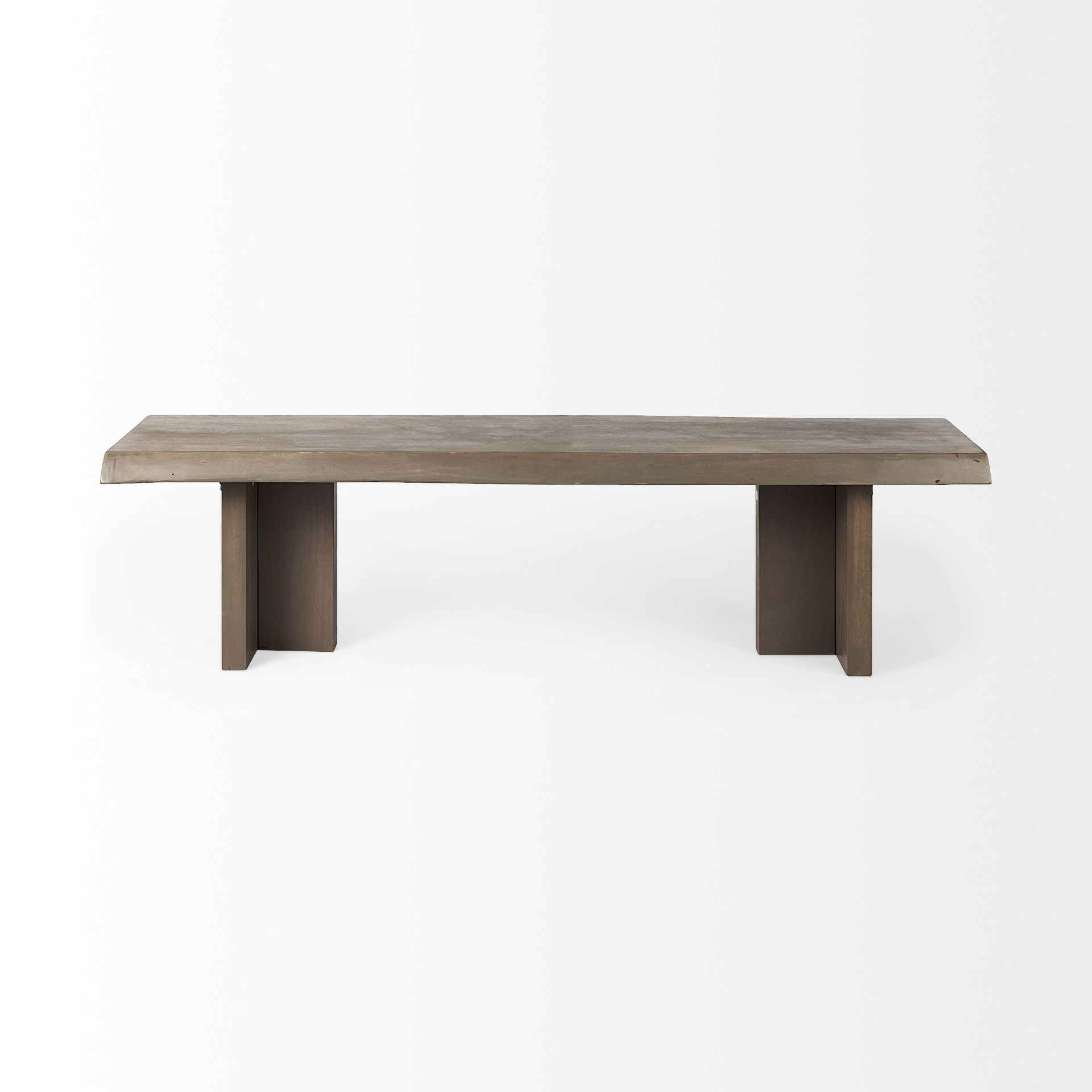 Konstantin 70.0 x 18.0 x 18.0 Medium Brown Wood with Live Edge Bench large image 