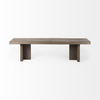 Konstantin 70.0 x 18.0 x 18.0 Medium Brown Wood with Live Edge Bench thumbnail 4