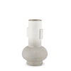Torres Small Textured Off White with Gold Metal Vase thumbnail 0