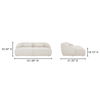 Amelia Double Chaise Modular Sectional Warm White thumbnail 8