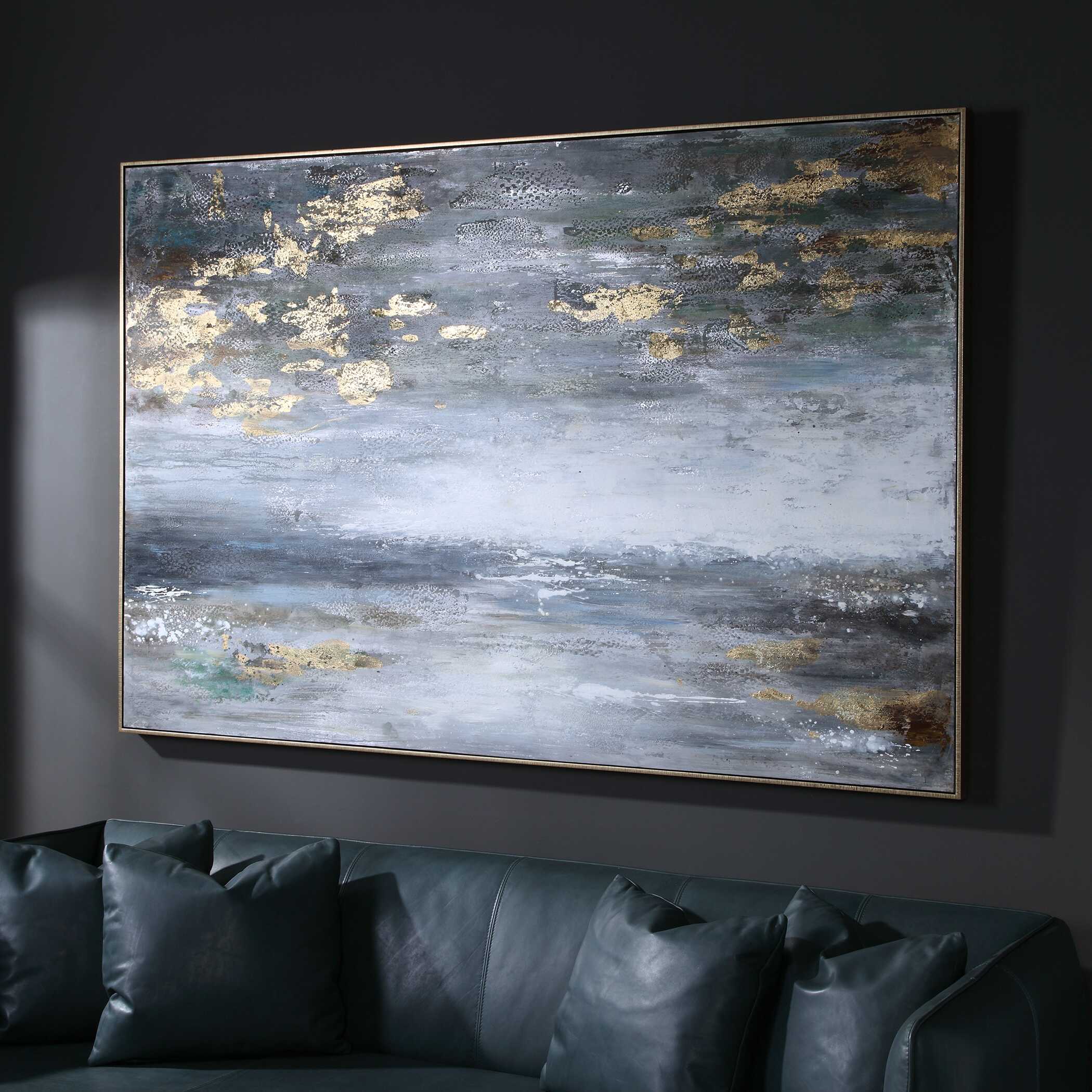 Dawn To Dusk Hand Painted Art, Painting by Uttermost, 73" width x 49" height x 2.25" depth View 4