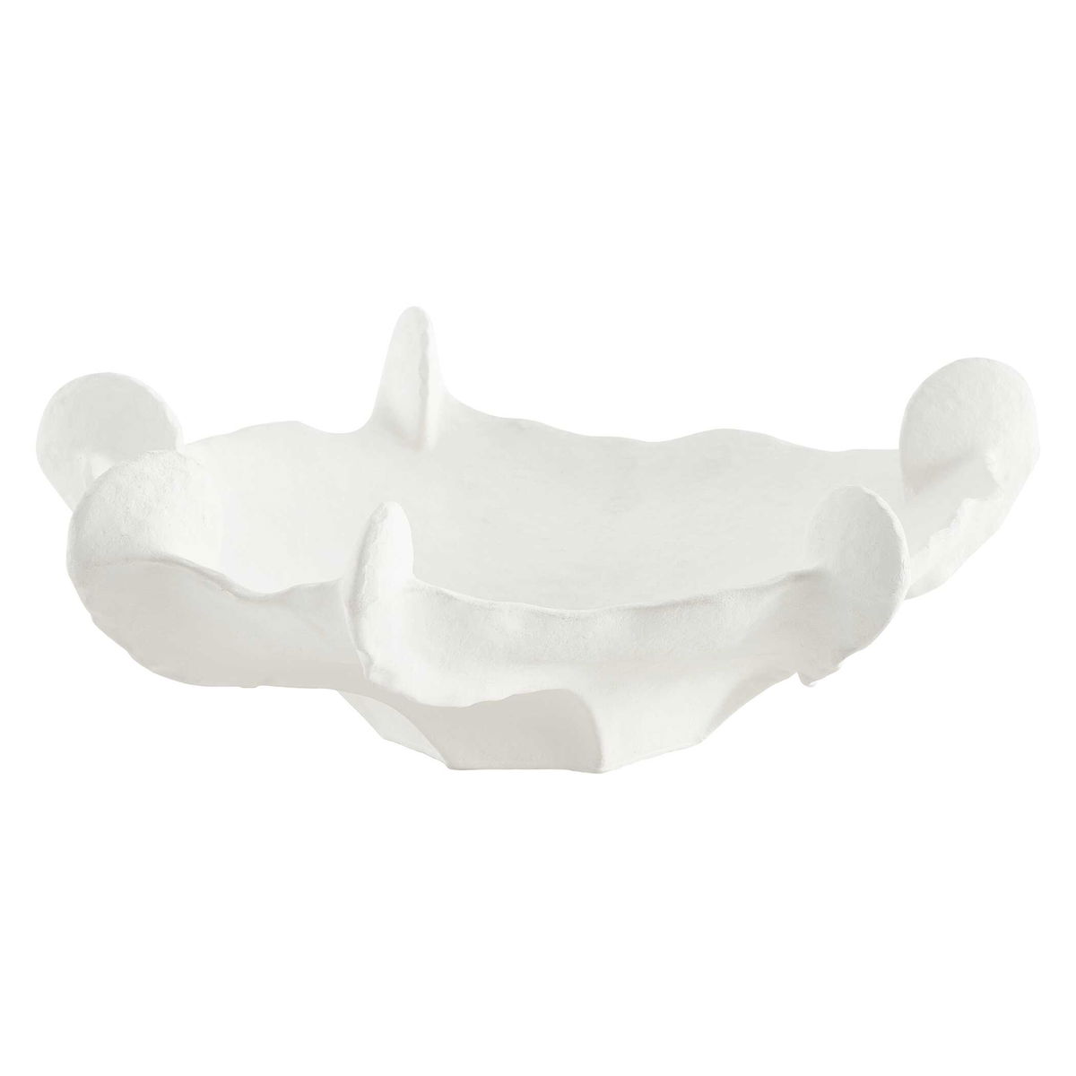 Coral Mirage White Outdoor Bowl, Decorative Tray by Uttermost, 20.08" width x 20" height x 7" depth View 3