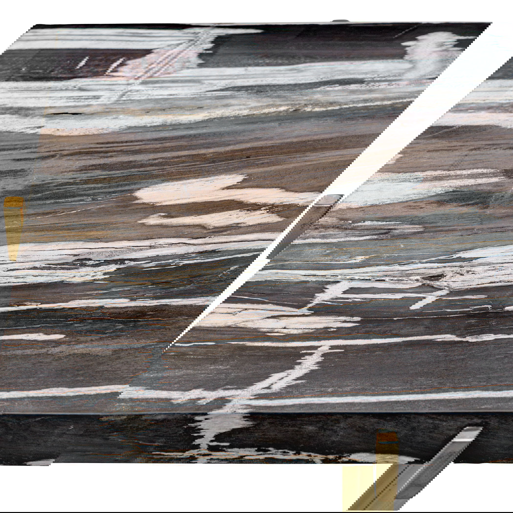 Rowman Petrified Wood Accent Table large image 