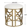 Trellis Geometric Accent Stool thumbnail 2