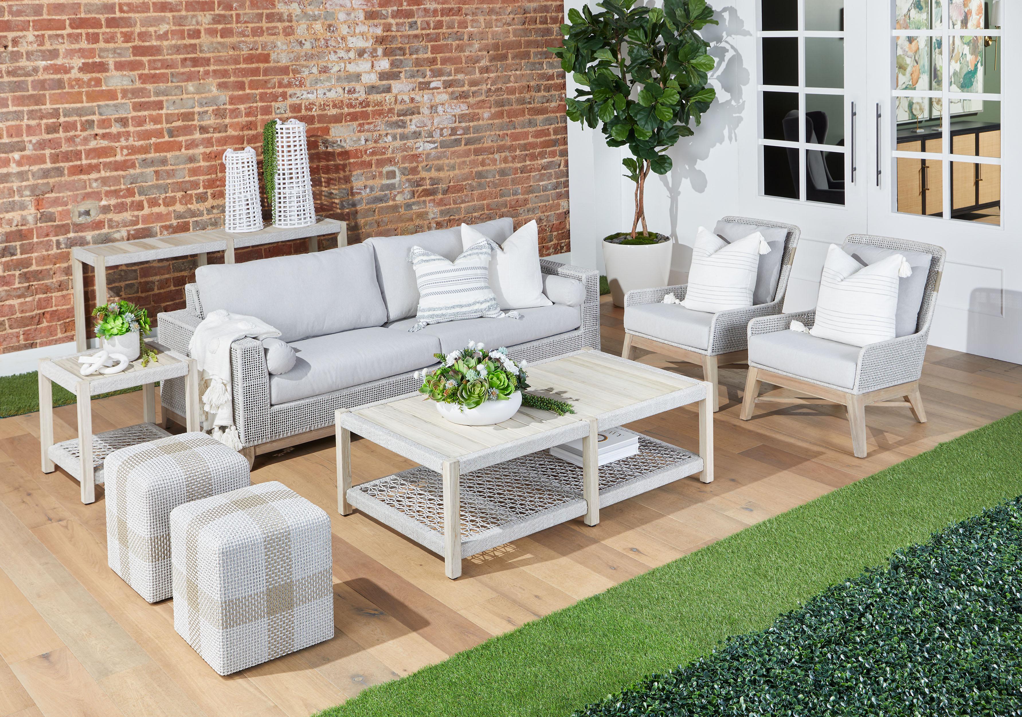 Wrap Outdoor Console Table, by Essentials for Living, 63.25" width x 30" height x 17.5" depth View 18