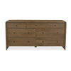 Riley 7 Drawer Dresser Oak, by Moe's Home, 70" width x 34" height x 19" depth thumbnail 1