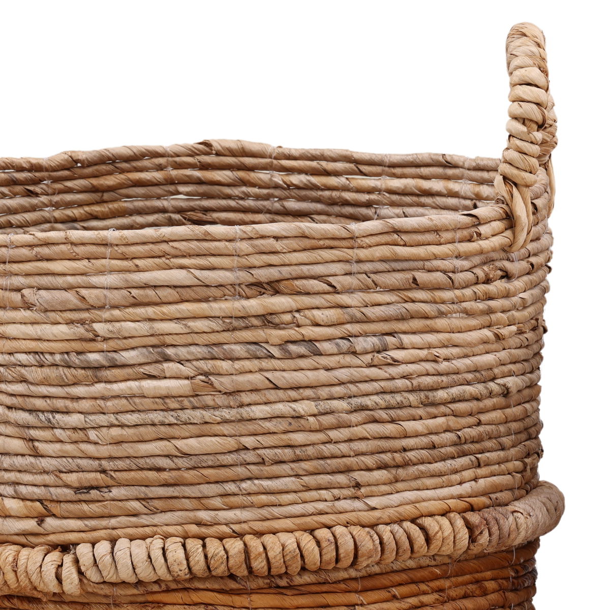 Hickory Basket Set of 3 Natural, Bins & Basket by Dovetail, 19" width x 20.9" height x 18.8" depth View 3