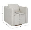 Corben White Swivel Armchair thumbnail 2