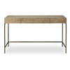 Aristotle Natural Wood Modern Desk, by Uttermost, 52" width x 30" height x 20" depth thumbnail 1