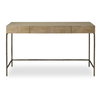 Aristotle Natural Wood Modern Desk, by Uttermost, 52" width x 30" height x 20" depth thumbnail 1