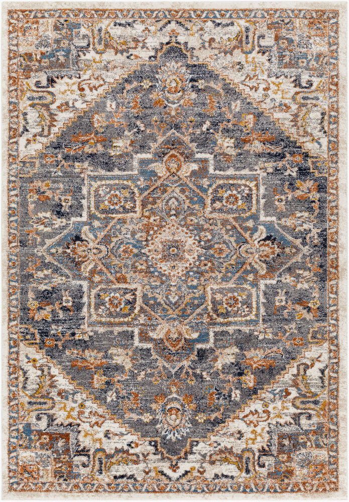 Tuscany Machine Woven Rug, by Surya, 7'2.61" length x 5'2.99" width
