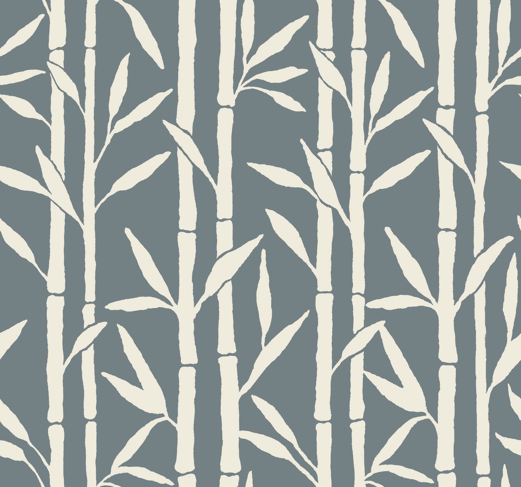 Bamboo Grove Blue Wallpaper large image 