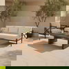 Willow Outdoor Sofa Cream, by Moe's Home, 6'8" width x 2'10" height x 2'8" depth thumbnail 7