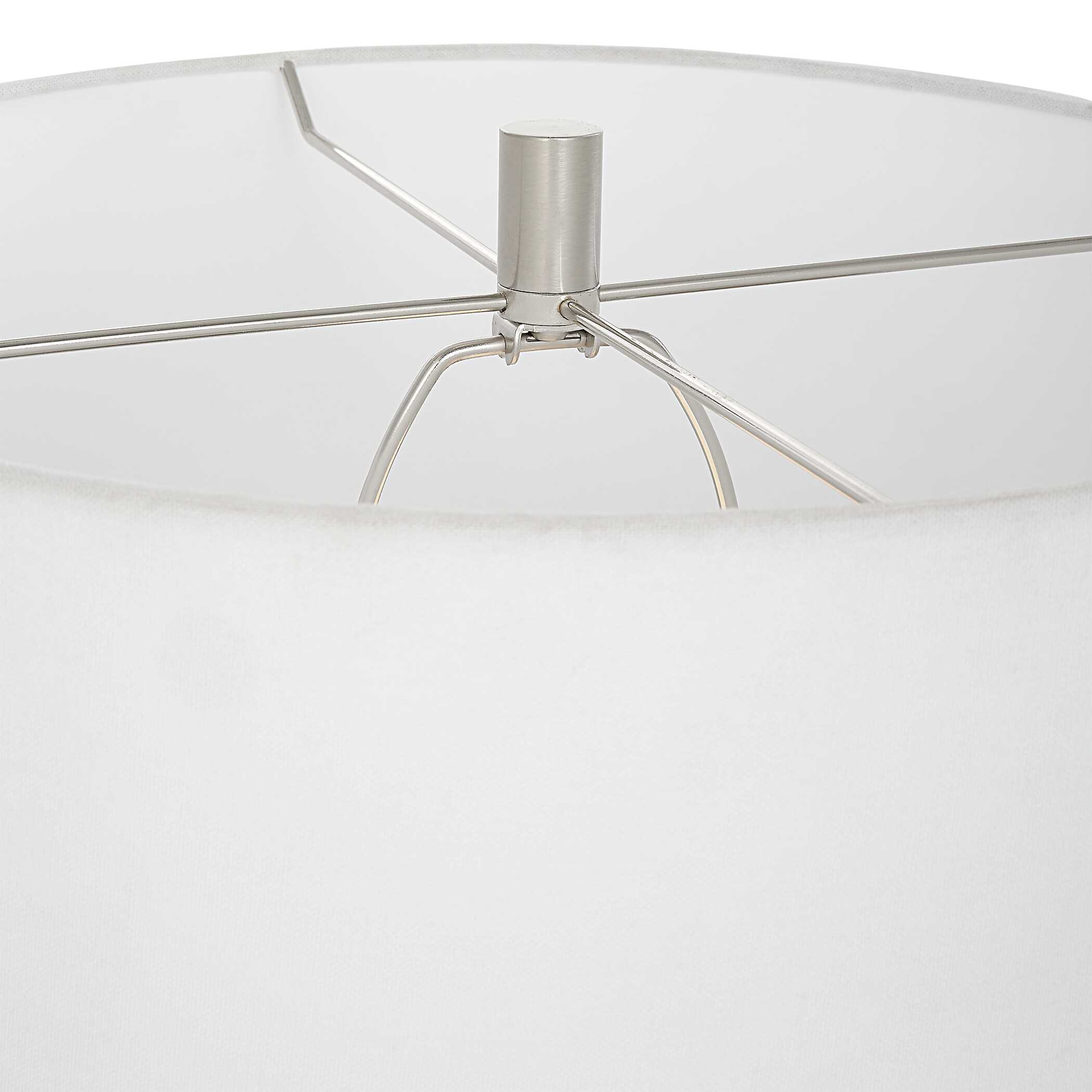 Repetition White Marble Table Lamp large image 