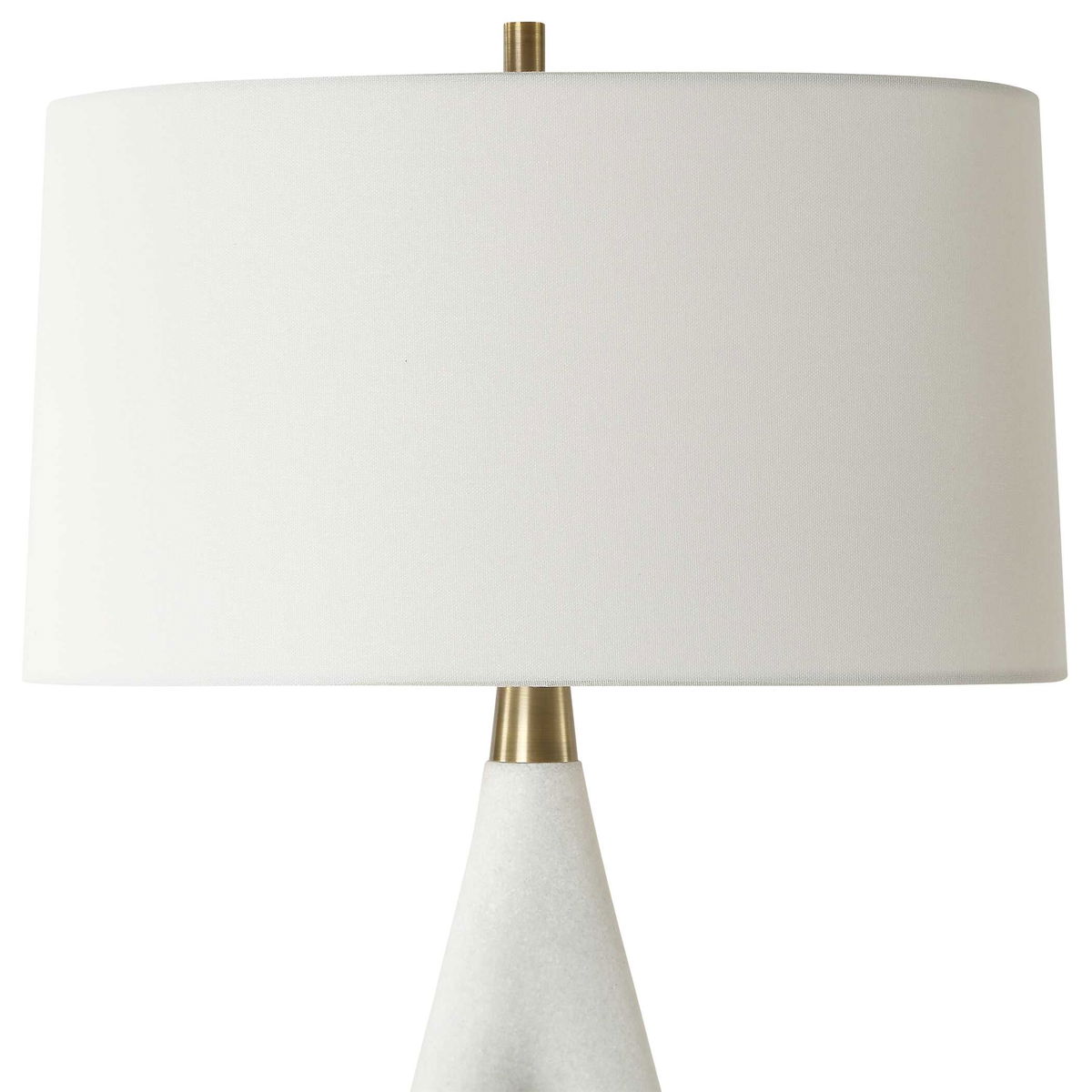 Promenade White Table Lamp, by Uttermost, 18" width x 33.25" height x 12" depth View 6