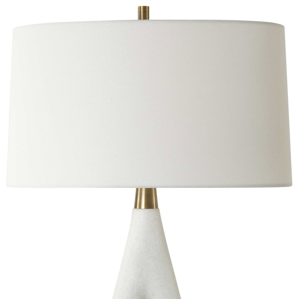 Promenade White Table Lamp, by Uttermost, 18" width x 33.25" height x 12" depth View 6