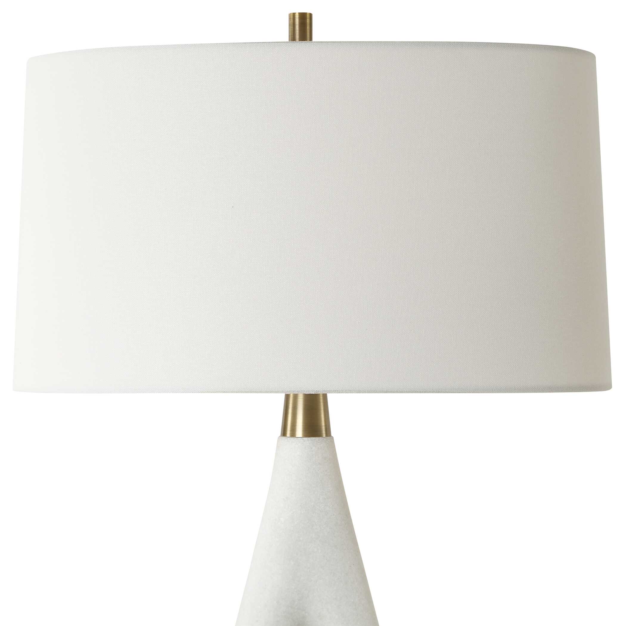 Promenade White Table Lamp large image 