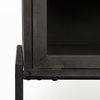 Arelius  36L x 18W Black-Brown Wood, Black Metal Base with 2 Glass Doors Accent Cabinet thumbnail 11