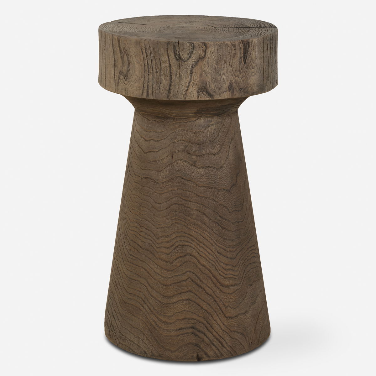 Tree Trails Oak Accent Table, Side & End Table by Uttermost, 12.5" width x 22" height x 12.5" depth View 1