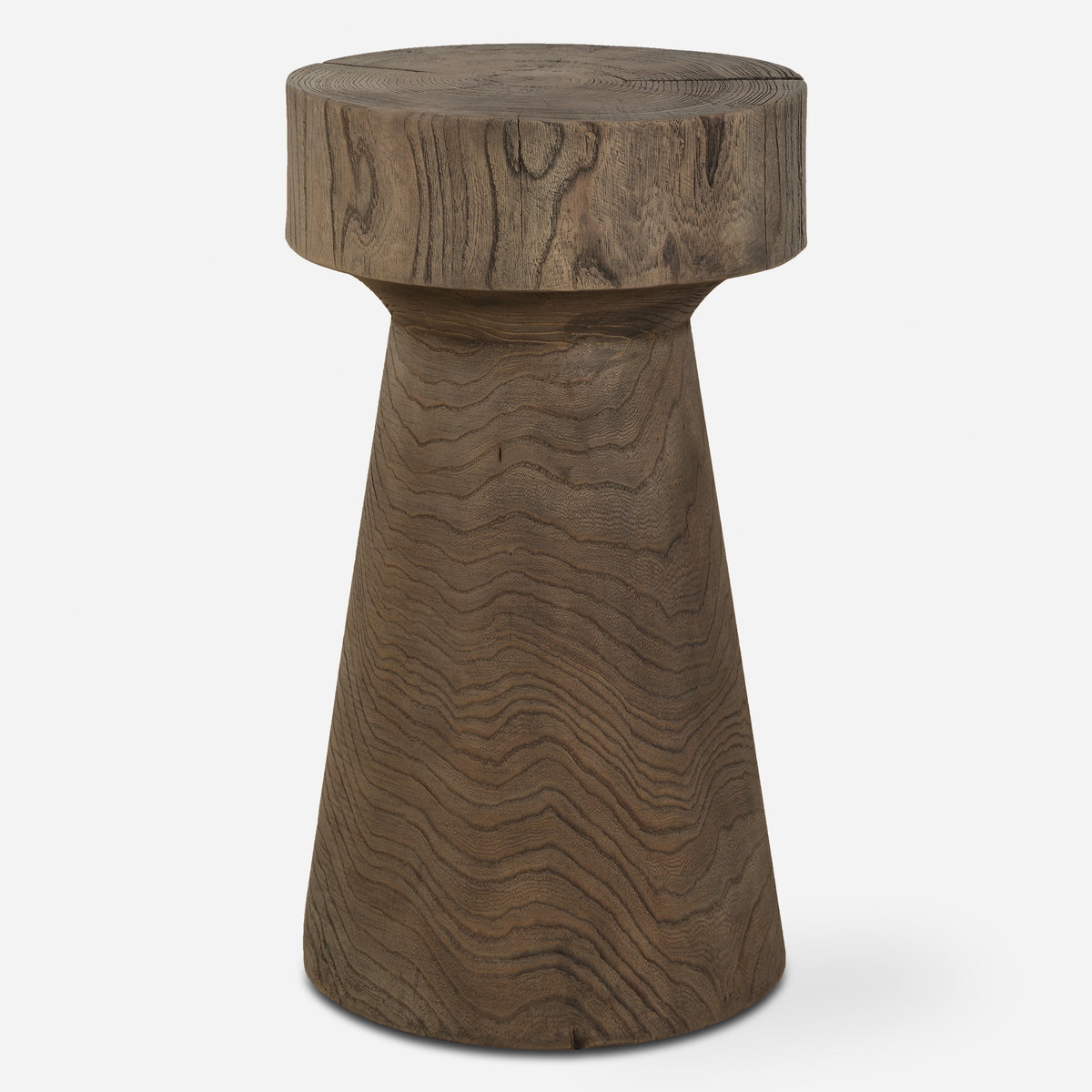 Tree Trails Oak Accent Table, Side & End Table by Uttermost, 12.5" width x 22" height x 12.5" depth View 1