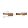 Form Classic L-shaped Modular Sectional Sonoran Tan Leather thumbnail 4