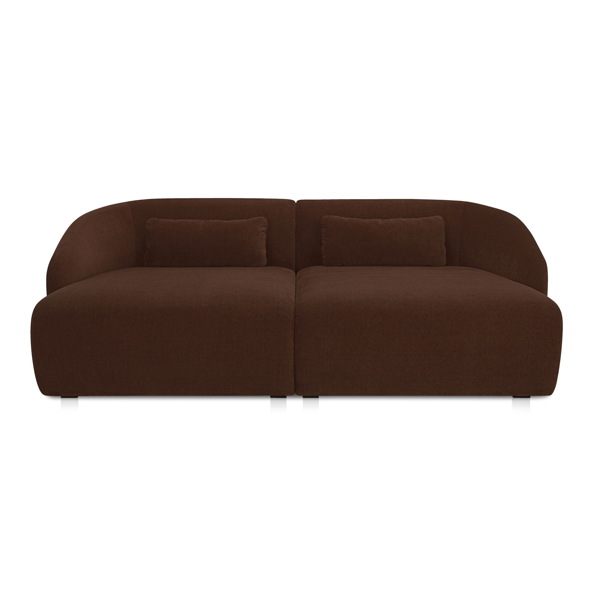 Amelia Double Chaise Modular Sectional Chestnut large image 