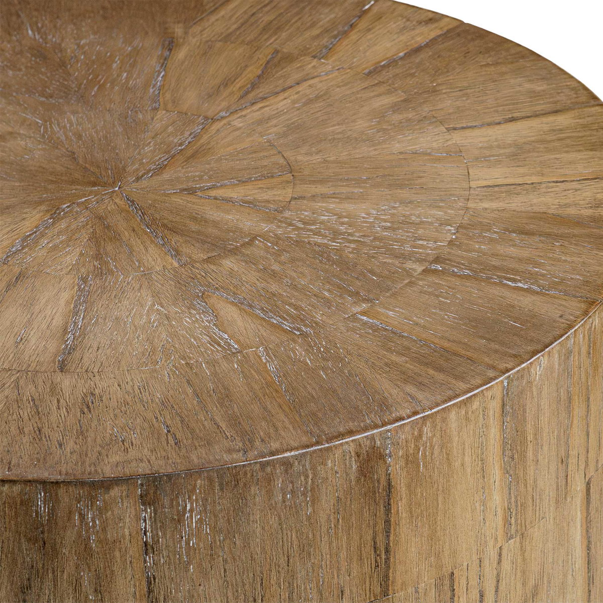 Nevis Wood Cylinder Side Table, Furniture by Uttermost, 22" width x 23.5" height x 22" depth View 3