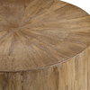 Nevis Wood Cylinder Side Table, Furniture by Uttermost, 22" width x 23.5" height x 22" depth thumbnail 3