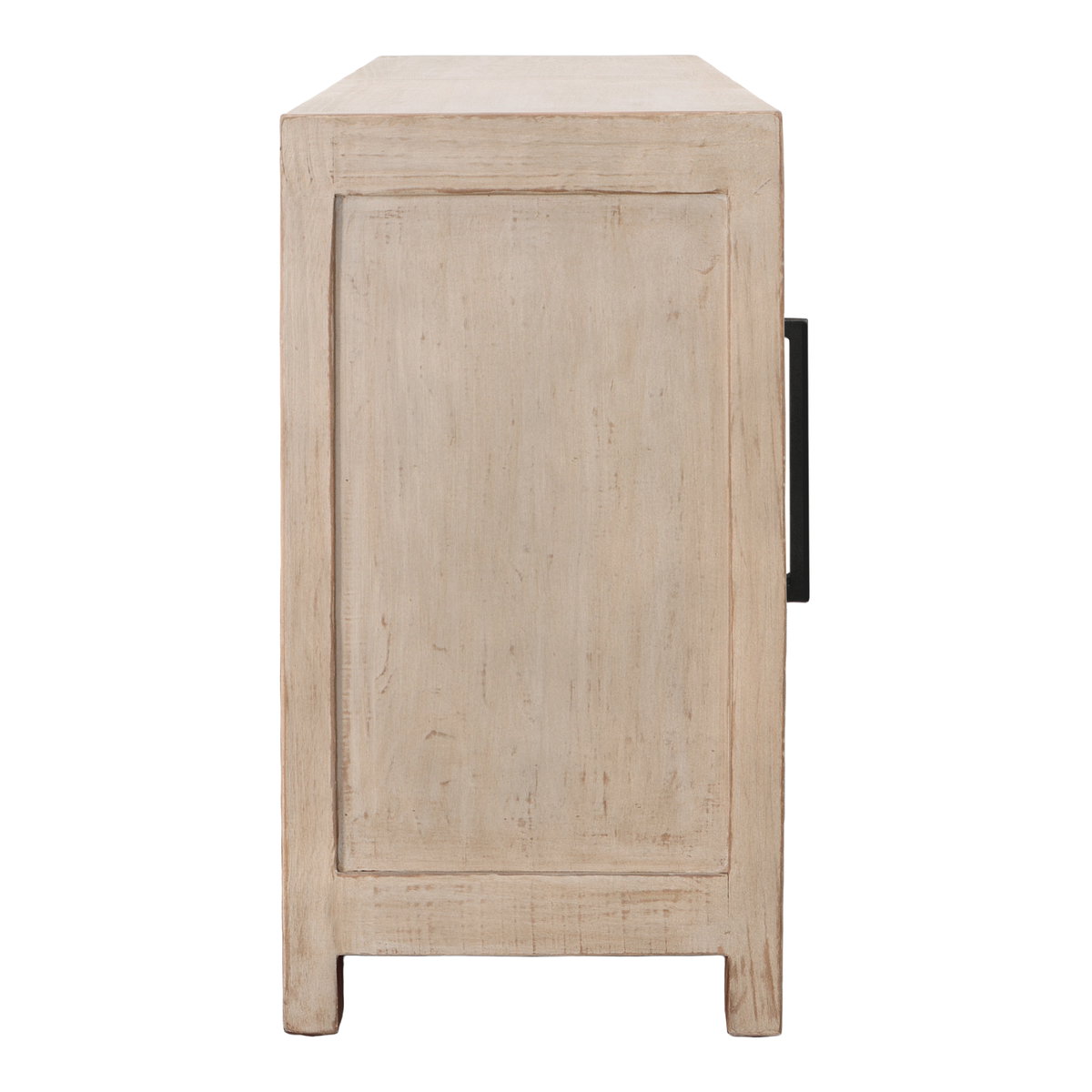 Devina Sideboard Lt Warm Wash 4-Door, Sideboards & Buffet by Dovetail, 73.75" width x 34" height x 18" depth View 3