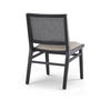 Wynn  Beige Fabric with Black Wood Dining Chair, by Mercana, 20.47" length x 24.61" width x 34.06" height thumbnail 7