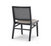 Wynn Cane Back Dining Side Chair | Beige Fabric with Black Wood, Dining Chair by Mercana, 20.47" length x 24.61" width x 34.06" height thumbnail 8