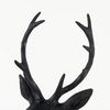 Mozart  Black Painted Resin Deer Bust thumbnail 6