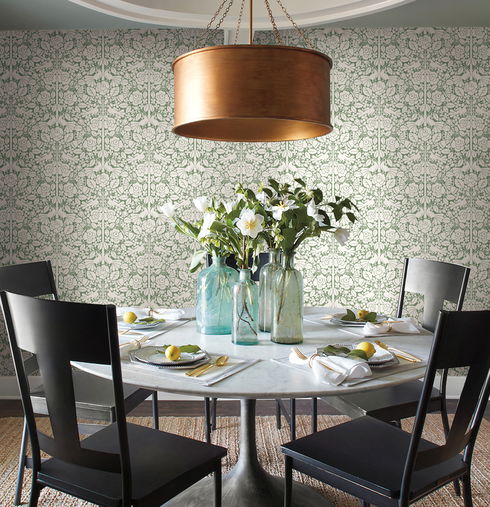 Fairy Tales Green Wallpaper
