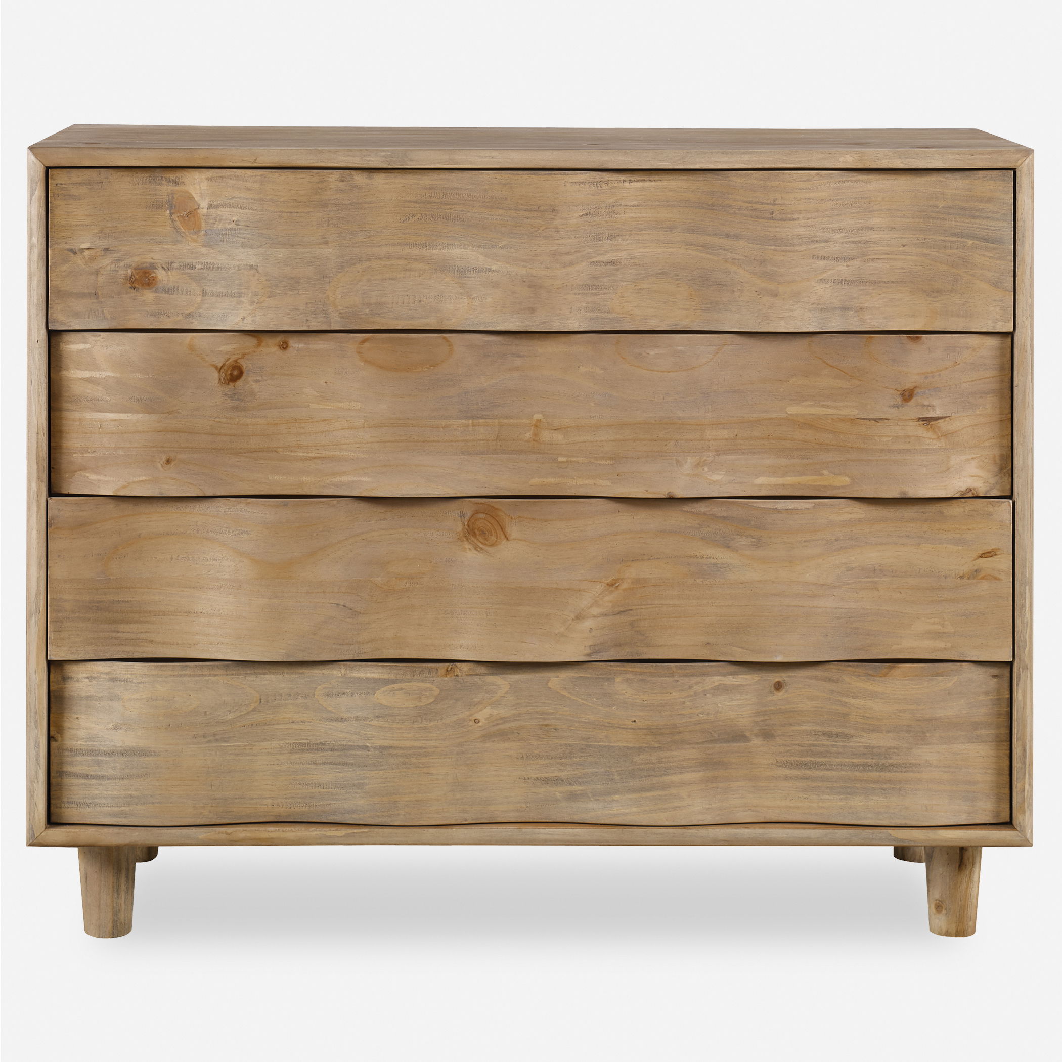 Crawford Light Oak Accent Chest, Furniture by Uttermost, 42" width x 34" height x 17" depth View 1